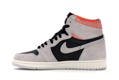 Jordan 1 Retro High Neutral Grey Hyper Crimson