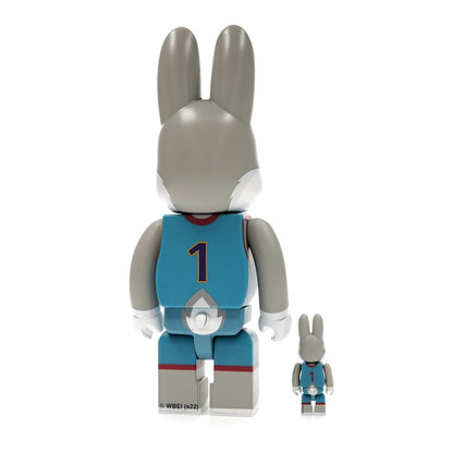 Bearbrick x Space Jam: A New Legacy Rabbrick Bugs Bunny 100% & 400% Set Grey