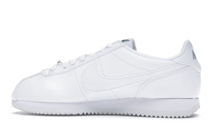 Nike Cortez Basic Leather White White-Wolf Grey-Mtllc Silver