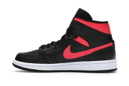Jordan 1 Mid Black Siren Red (Women's)