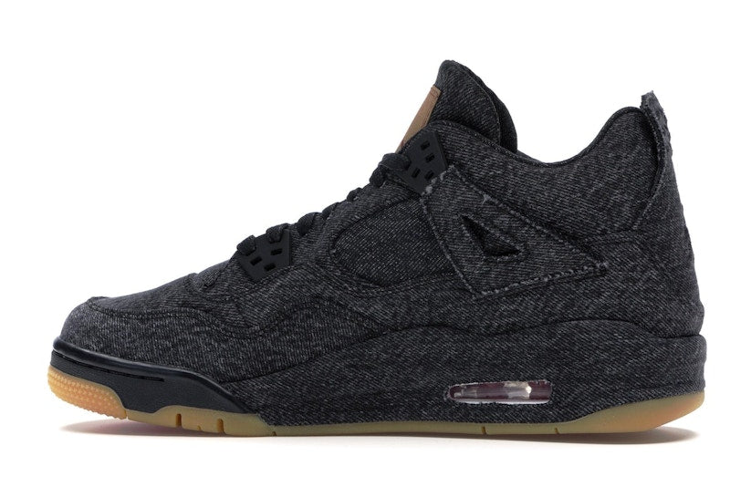 Jordan 4 Retro Levi's Black (GS) (Blank Tag)