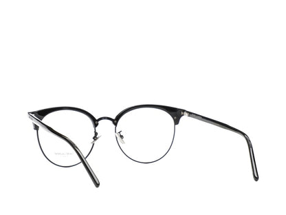 Saint Laurent Round-Frame Acetate Optical Frames Black Black Transparent (SL233F-30002729-001)