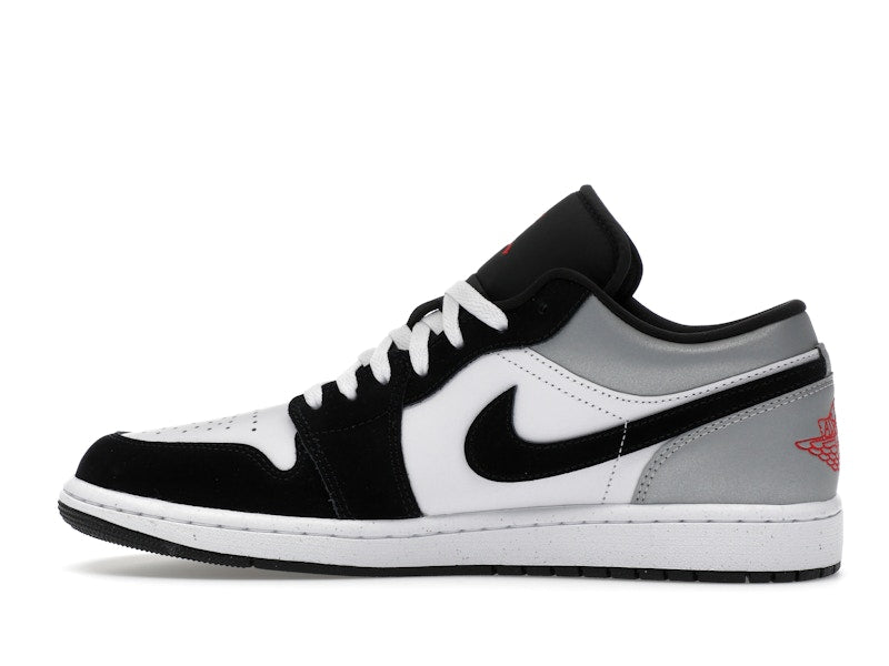 Jordan 1 Low SE White Fire Red Black Matte Silver