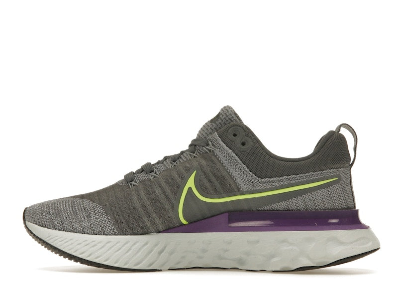 Nike React Infinity Run Flyknit 2 Grey Volt Wild Berry