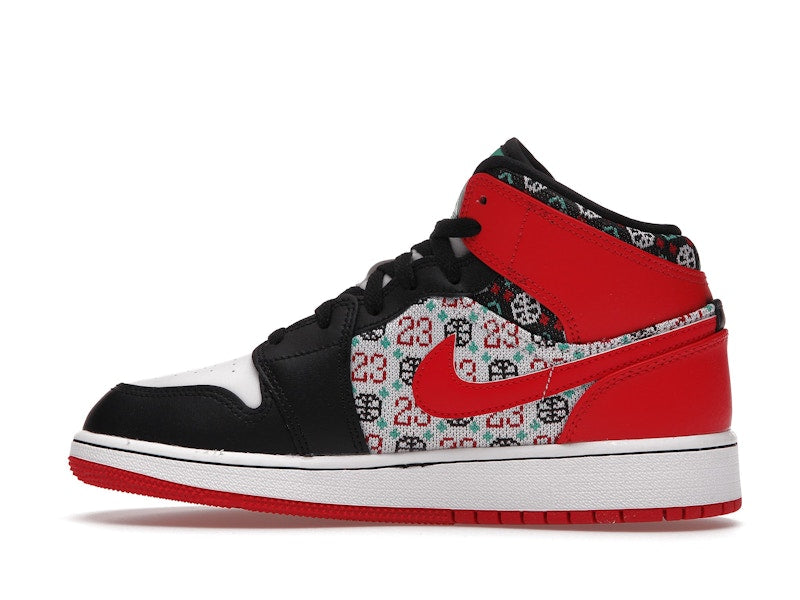 Jordan 1 Mid SE Ugly Christmas Sweater (GS)