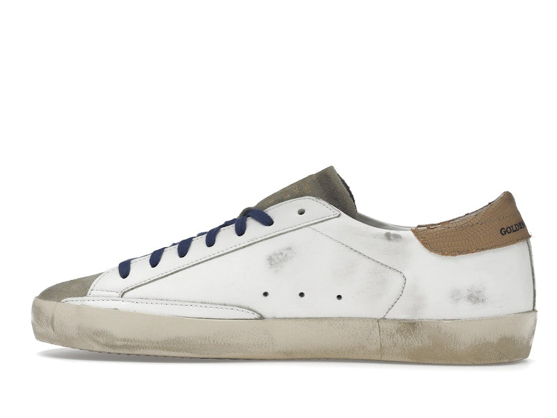 Golden Goose Super-Star Suede Toe White Taupe Royal Blue Black