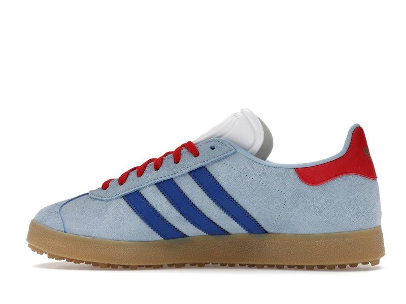 adidas Gazelle Spikeless Golf Clear Sky Royal Better Scarlet