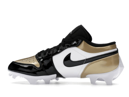 Jordan 1 Low TD Cleat Patent Gold Toe