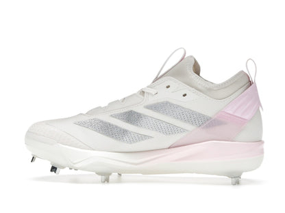 adidas Adizero Instinct+ 2.0 Chalk White Silver Metallic Clear Pink (Women's)