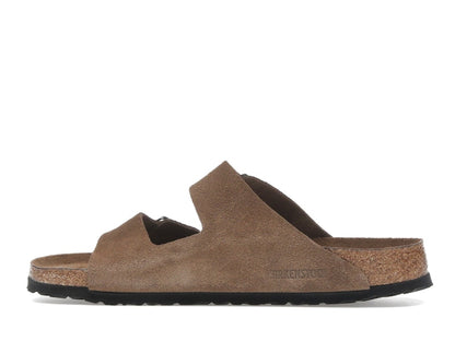 Birkenstock Arizona Soft Footbed Suede Leather Dark Tea Tonal