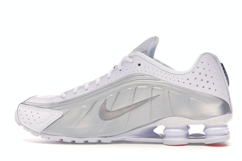 Nike Shox R4 White Metallic Silver