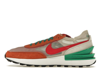 Nike Waffle One Burnt Sunrise Light Orewood Brown Malachite Mystic Hibiscus (Women's)