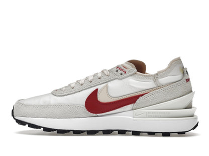 Nike Waffle One SE Sail Pearl White Black Gym Red (Women's)