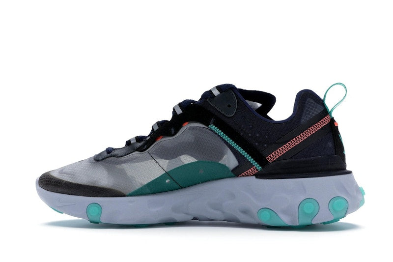 Nike React Element 87 Black Neptune Green