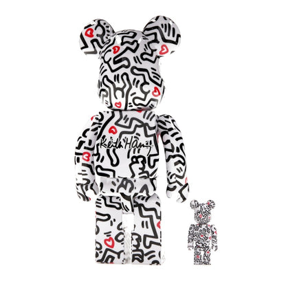 Bearbrick Keith Haring #8 100% & 400% Set