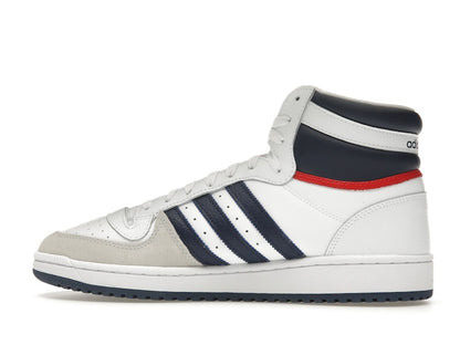adidas Top Ten Hi White Navy Red