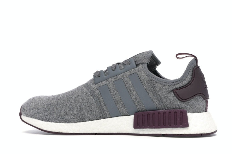 adidas NMD R1 Wool Grey Four Maroon