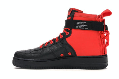 Nike SF Air Force 1 Mid Habanero Red Black