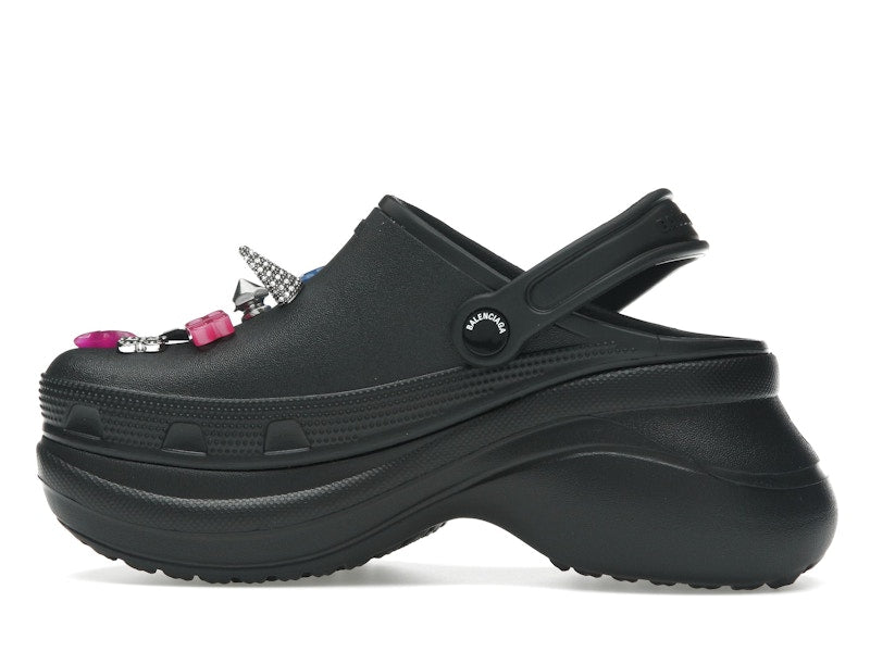 Balenciaga x Crocs Mule Black Multicolor Jibbitz (Women's)