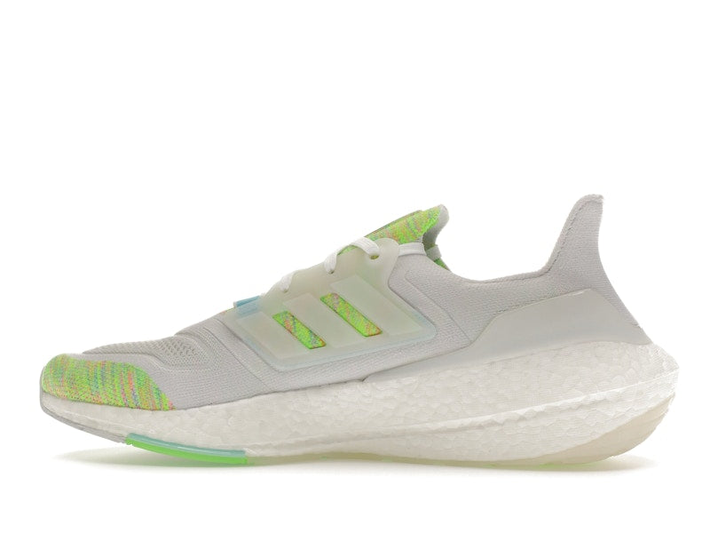 adidas Ultra Boost 22 White Bliss Blue Solar Green