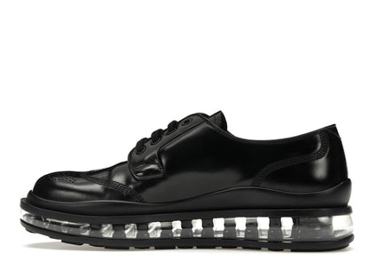Prada Lace-Up Derby Black Brushed Leather