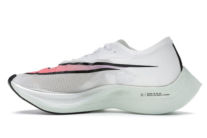 Nike ZoomX Vaporfly Next% White Hyper Jade Flash Crimson