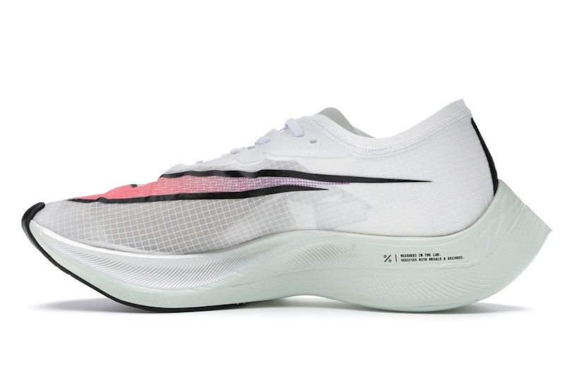 Nike ZoomX Vaporfly Next% White Hyper Jade Flash Crimson