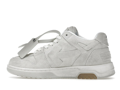 OFF-WHITE Out Of Office OOO Low Tops Vintage Suede Destressed White