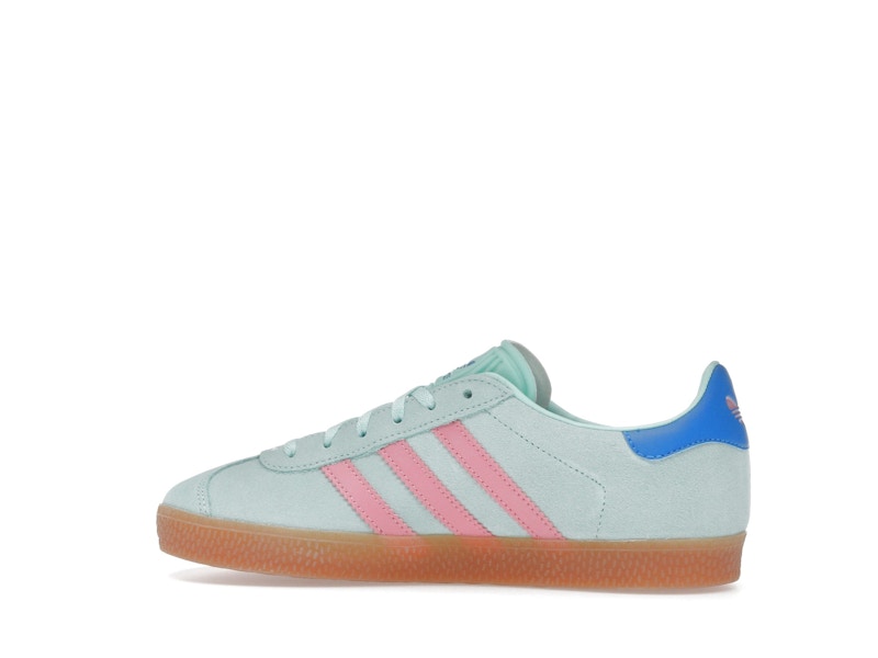adidas Gazelle Clear Mint Bliss Pink Bright Blue (GS)