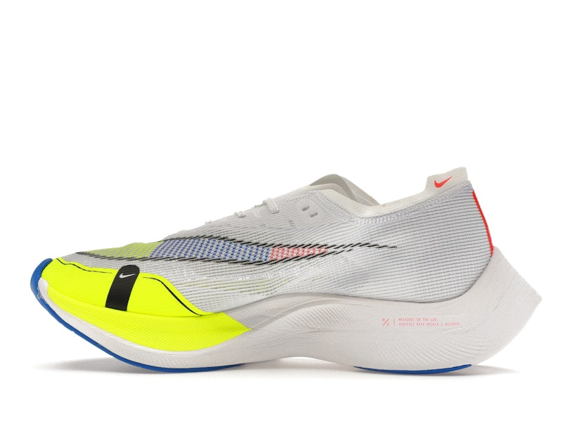 Nike ZoomX Vaporfly Next% 2 White Volt Racer Blue