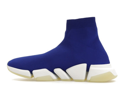 Balenciaga Speed 2.0 Recycled Knit Blue Glow