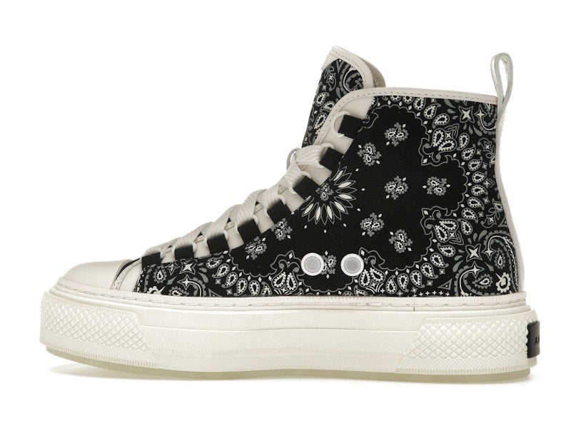 AMIRI Bandana Court Hi-top Sneaker Black White (Women's)