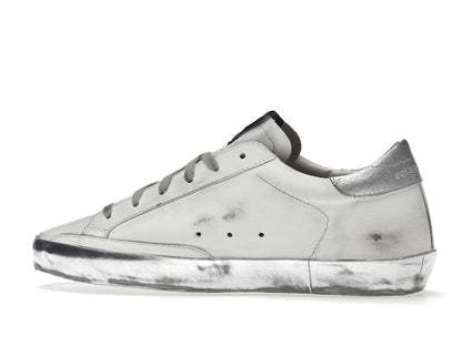 Golden Goose Super-Star White Silver Sparkle (Women's)