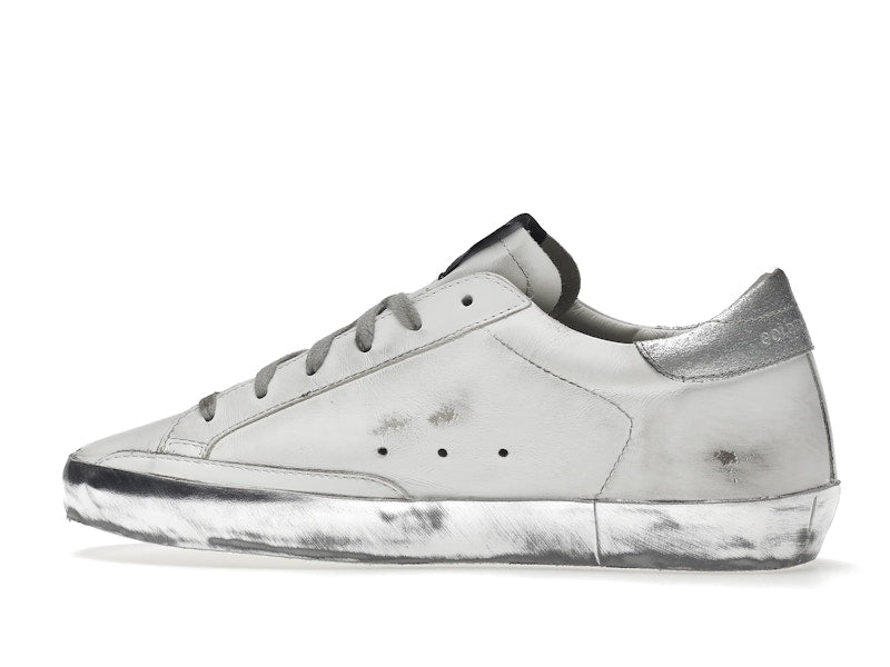 Golden Goose Super-Star White Silver Sparkle (Women's)