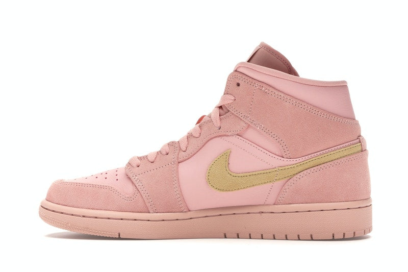 Jordan 1 Mid Coral Gold