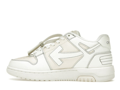 OFF-WHITE Out Of Office OOO Low Tops Cream White
