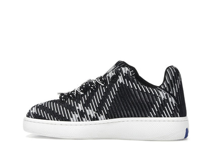 Burberry Check Knit Box Sneaker Black White (Women's)