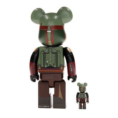 Bearbrick x Star Wars Boba Fett (Recovered Armor) 100% & 400% Set