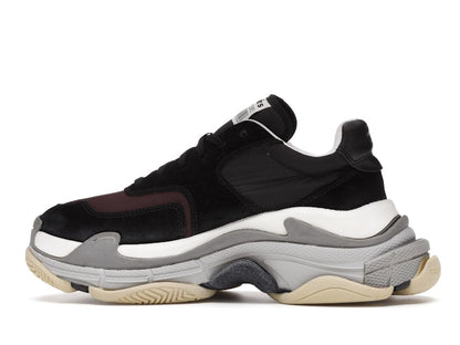 Balenciaga Triple S Black Burgundy