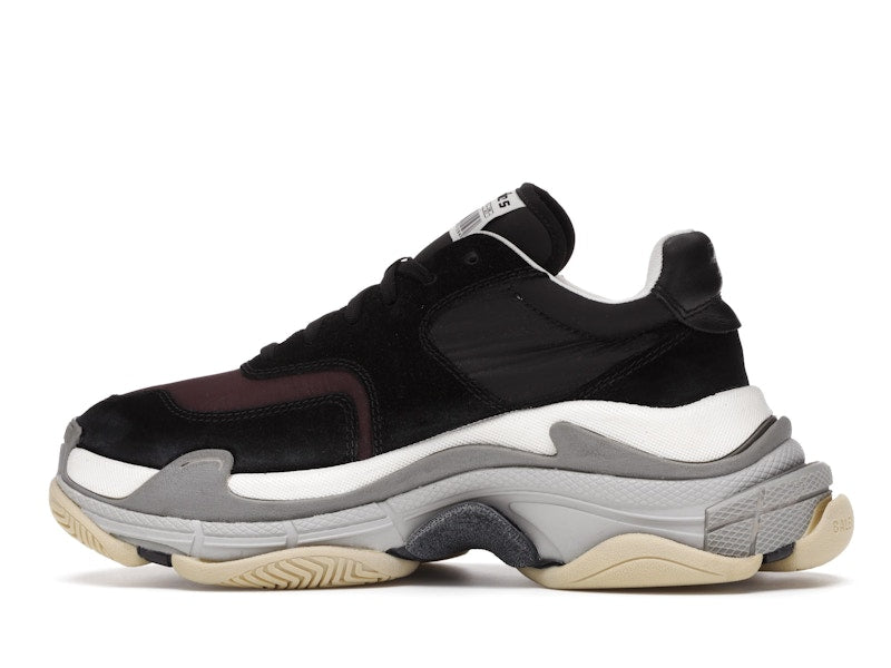 Balenciaga Triple S Black Burgundy