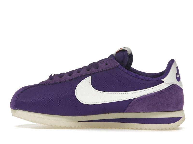 Nike Cortez Textile Field Purple Alabaster Safety Orange Summit White (Women's)