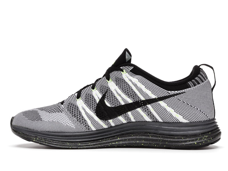 Nike Flyknit Lunar1+ White Black Volt