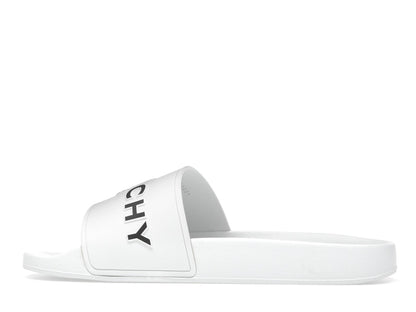 Givenchy Paris Flat Sandals White Black