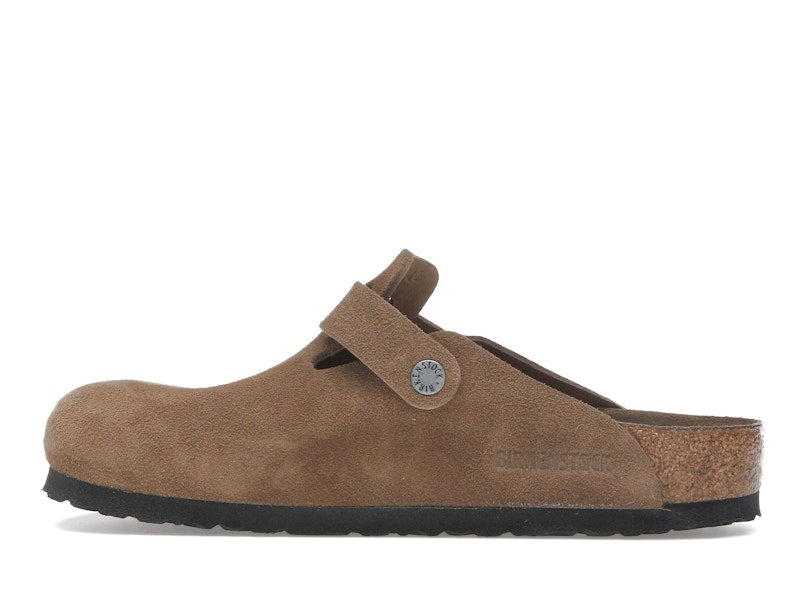 Birkenstock Boston Soft Footbed Suede Dark Tea Tonal