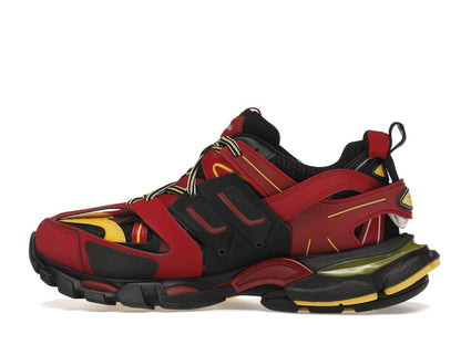 Balenciaga Track Trainers Burgundy Black