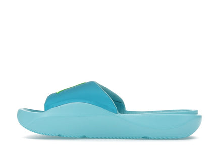 Jordan Franchise Slide Chlorine Blue Copa Electric Green