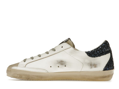 Golden Goose Super-Star White Blue Glitter (Women's)