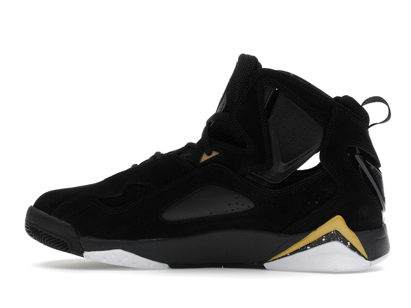 Jordan True Flight Black White Metallic Gold
