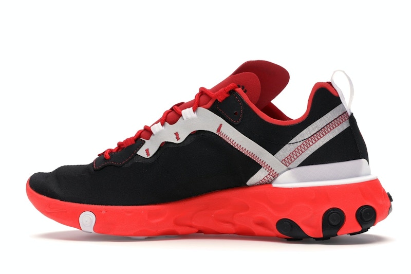 Nike React Element 55 Black White Red Orbit
