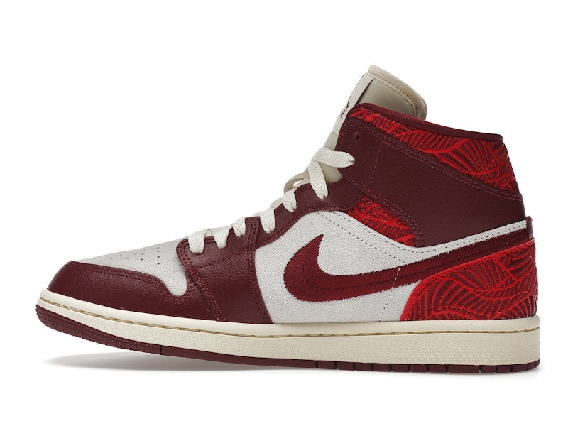 Jordan 1 Mid SE Tiki Leaf Team Red (Women's)
